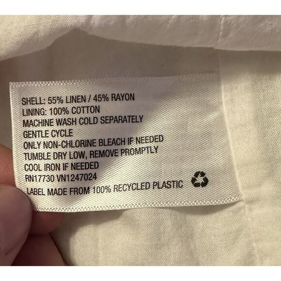 Stoney Clover x Target White Tiered Micro Skirt Linen Blend XS Boho Cottagecore - Picture 5 of 11